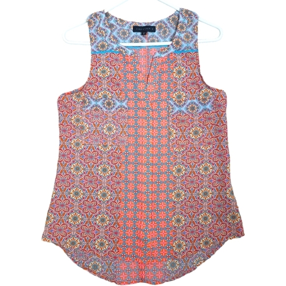 Sanctuary Clothing Women's Collage Craft Printed Sleeveless Blouse - Picture 1 of 13